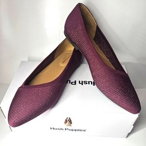Maroon Hush Puppies Flats